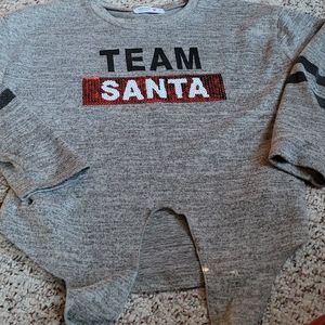 Girl's Team Santa LS shirt